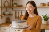 Multi-Use Splatter Protector with Colander