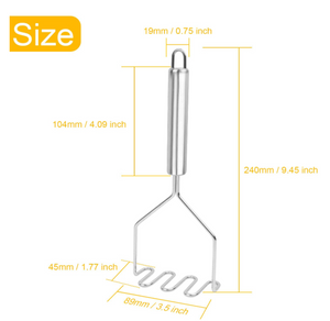 Smoother Purées, Fewer Strokes – Curved Wire Masher