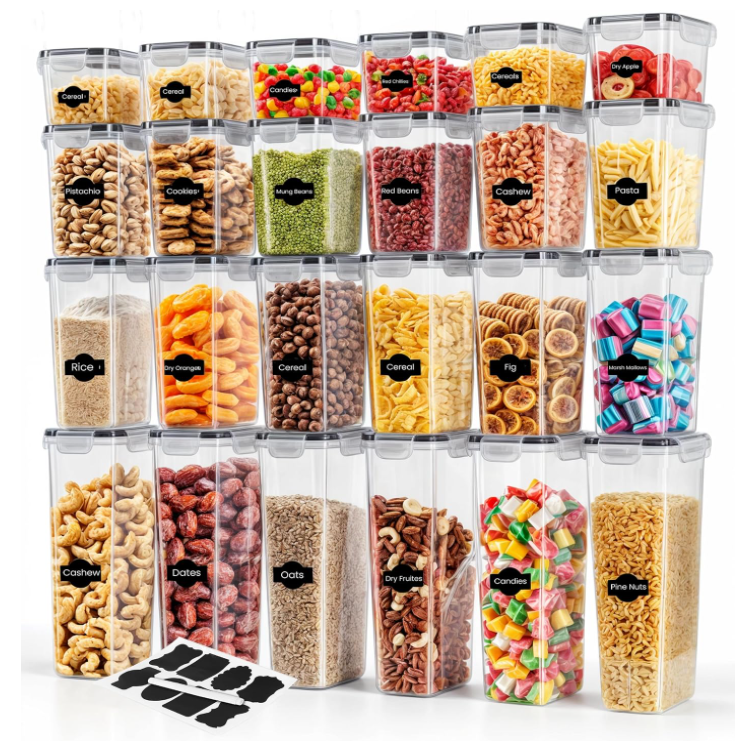 24-Piece Airtight Food Storage Set: Keep Your Pantry Fresh and Organized