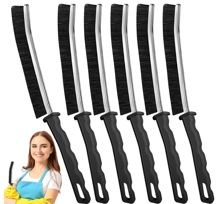 6-Pack Versatile Fiber Brushes for All-Purpose Cleaning