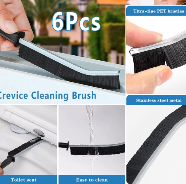 6-Pack Versatile Fiber Brushes for All-Purpose Cleaning