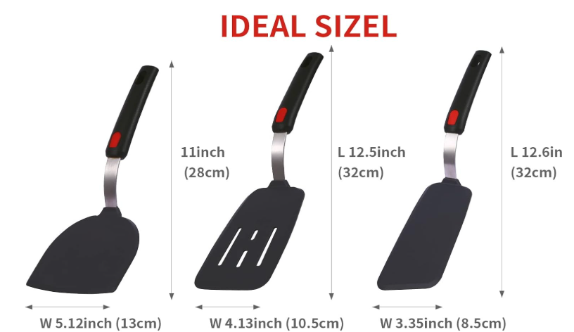 The Ultimate Food Turners for Every Kitchen (3 piece)