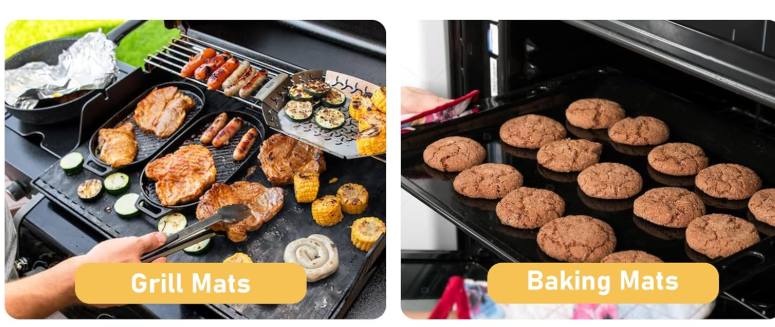 Non-Stick Silicone Baking Sheets – 3 Pack , Ideal for Cookies, Pastries & Roasting