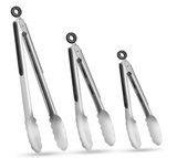 Durable Stainless Steel Tongs for Cooking and Serving