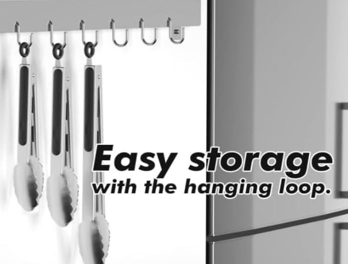 Durable Stainless Steel Tongs for Cooking and Serving