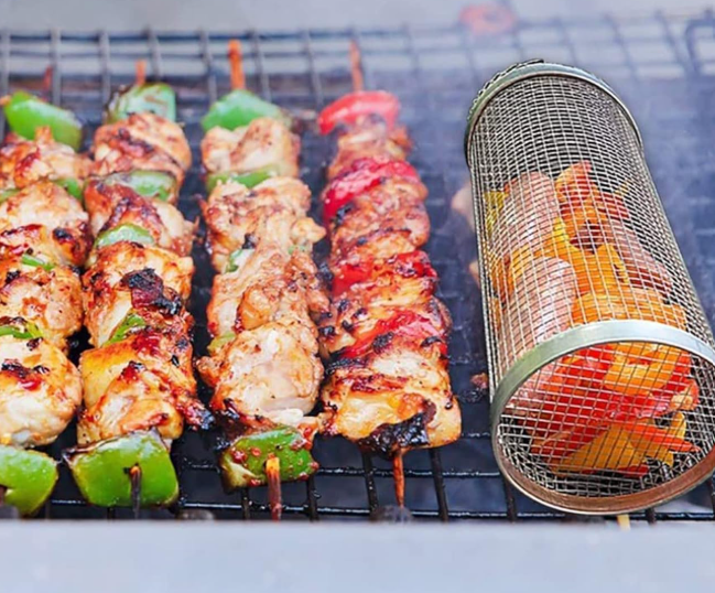 Rotisserie Grill Basket: Ideal for Even Cooking and Grilling
