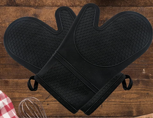 Heat-Resistant Silicone Mitts for Safe Cooking