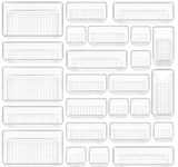 25 PCS Clear Acrylic Drawer Organizers - Makeup, Office, Kitchen Storage