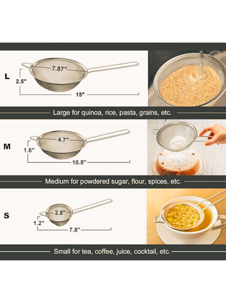 Professional Fine Gauze Strainers – Ideal for Chefs & Home Cooks