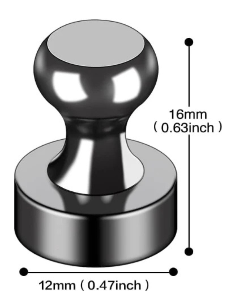 12Pcs Compact Magnetic Holders – Strong & Durable