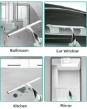 Durable Window Blade for Streak-Free Cleaning with 2 Adhesive Hooks
