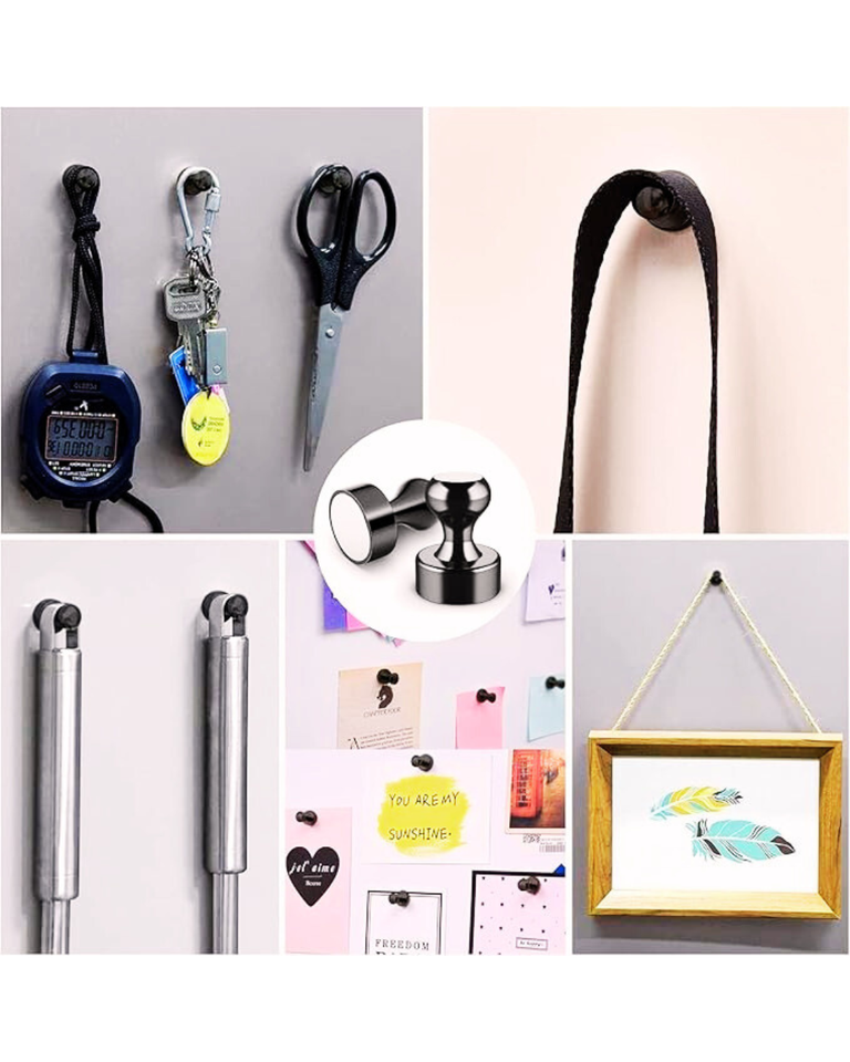 12Pcs Compact Magnetic Holders – Strong & Durable