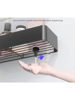 Over-the-Showerhead Organizer – Rustproof Bathroom Storage Rack with Hooks & Shelves