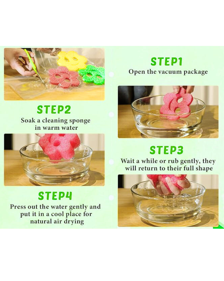 Multi-Purpose Kitchen Scrubber – Durable, Reusable Dish and Surface Cleaner